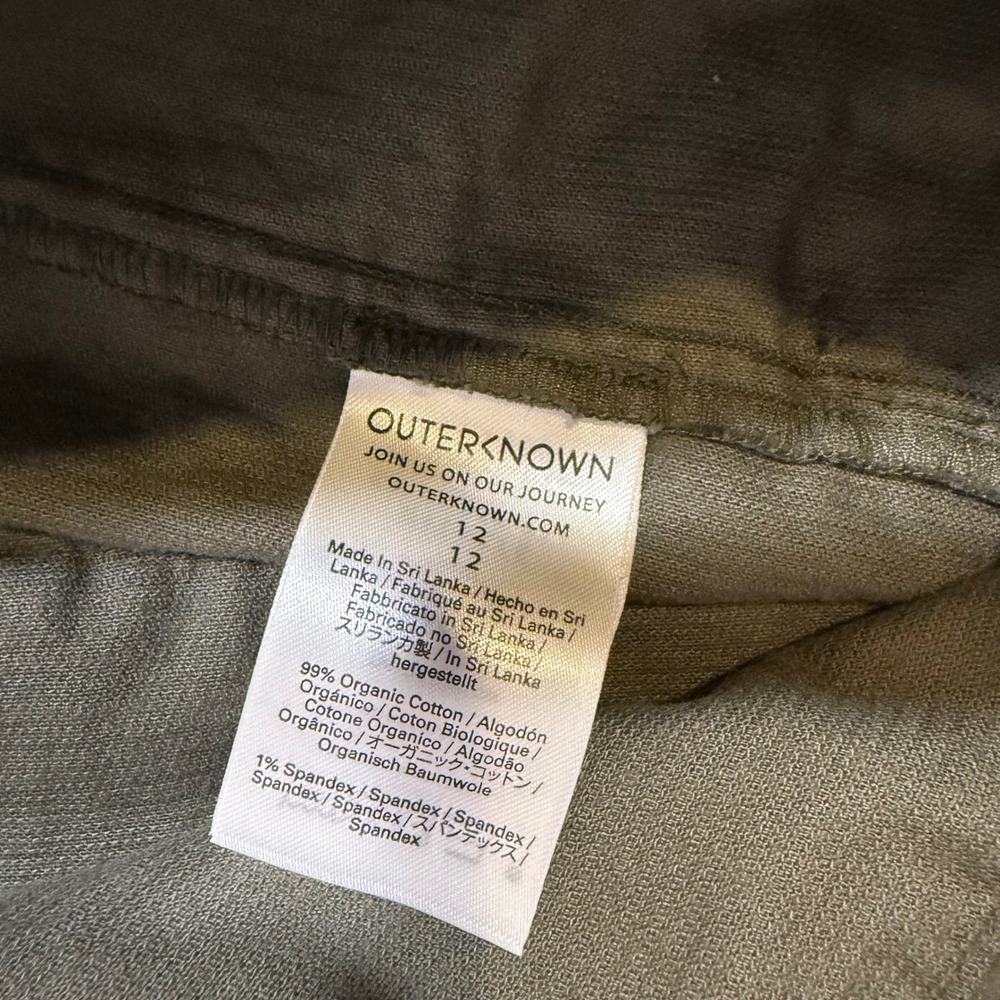 Outerknown Corduroy Utility Shorts Organic Cotton NWT Olive Green Fine Wale Sz12 - Picture 9 of 13